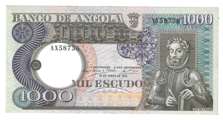 Billetes - Africa - Angola - 108 - SC - 1973 - 1000 escudos - Num.ref: AX58736 - Click en la imagen para cerrar
