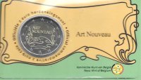 Monedas - Euros - 2€ - Belgica - SC - 2023 - Art Nouveau