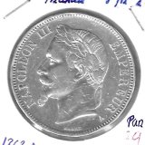Monedas - Europa - Francia - - 1868A - 5 francos - plata - Paris