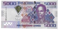 Billetes - Africa - Sierra Leona - 32 - SC - 2010 - 5000 leones - Num.ref: DZ720238