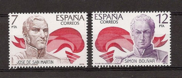 Sellos - Países - España - 2º Cent. (Series Completas) - Juan Carlos I - 1978 - 2489/90 - ** - Click en la imagen para cerrar