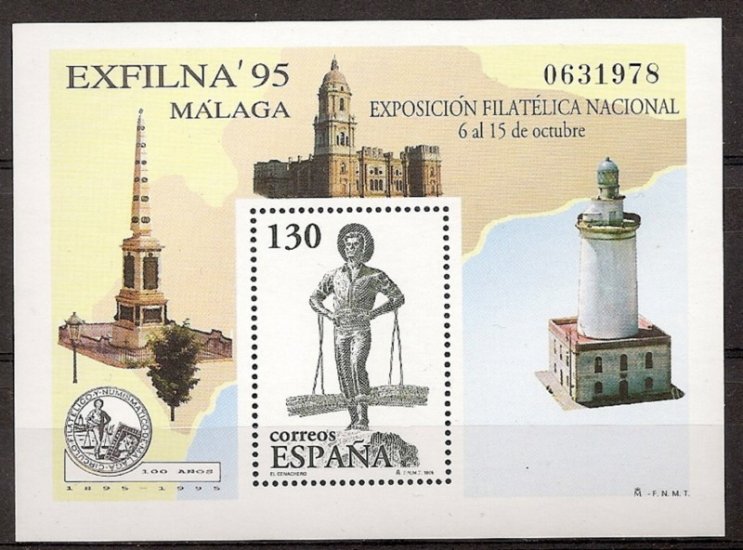 Sellos - Países - España - 2º Cent. (Series Completas) - Juan Carlos I - 1995 - 3393 - ** - Click en la imagen para cerrar