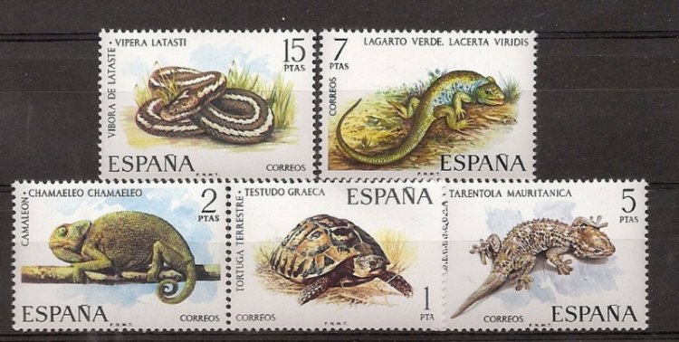 Sellos - Países - España - 2º Cent. (Series Completas) - Estado Español - 1974 - 2192/96 - ** - Click en la imagen para cerrar