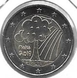 Monedas - Euros - 2€ - Malta - 2019 - Niños y solidaridad