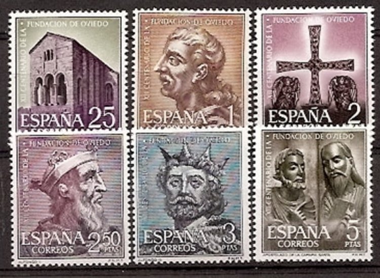 Sellos - Países - España - 2º Cent. (Series Completas) - Estado Español - 1961 - 1394/99 - ** - Click en la imagen para cerrar