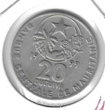 Monedas - Africa - Mauritania - 5 - 1999 - 20 ouguiya