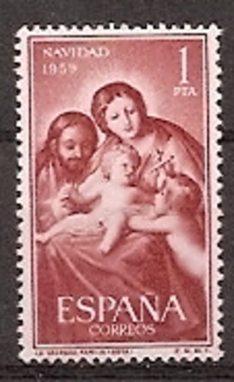 Sellos - Países - España - 2º Cent. (Series Completas) - Estado Español - 1959 - 1253 - ** - Click en la imagen para cerrar