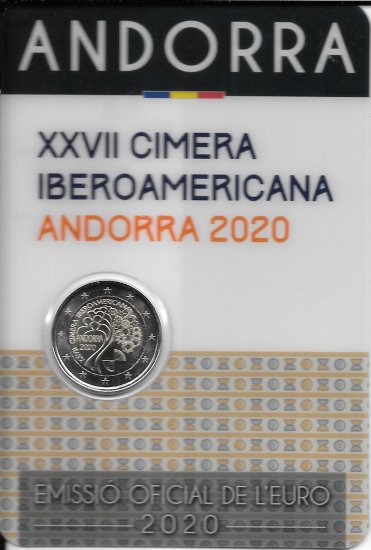 Monedas - Euros - 2Â€ - Andorra - - 2020 - SC - XXVII Cimera Iberoamericana - Click en la imagen para cerrar