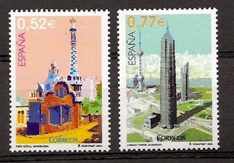 Sellos - Países - España - 2º Cent. (Series Completas) - Juan Carlos I - 2004 - 4118/19 - ** - Click en la imagen para cerrar