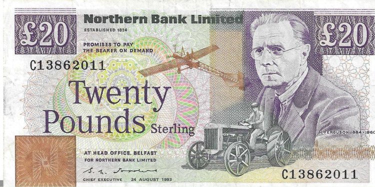 Billetes - Europa - Irlanda del Norte - 195b - MBC - 1993 - 20 pounds - Num.ref: C13862011 - Click en la imagen para cerrar