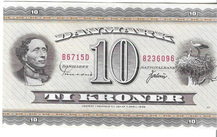 Billetes - Europa - Dinamarca - 44 - MBC - 10 coronas - Num.ref: B6715D - Click en la imagen para cerrar