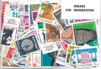 Paises - Asia - Israel - 100 sellos diferentes