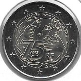 Monedas - Euros - 2€ - Francia - SC - Año 2021 - Unicef