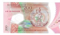 Billetes - Oceania - Vanuatu - 12B - SC - 2020 - 200 vatu - Num.ref: AB20943022