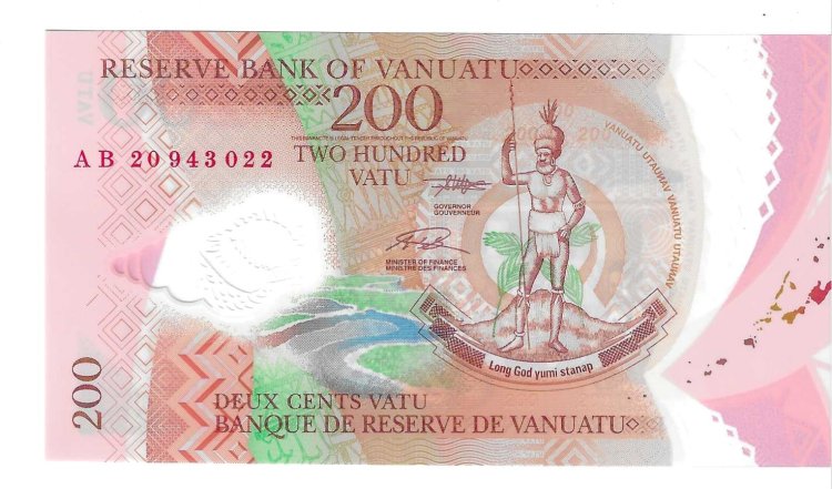 Billetes - Oceania - Vanuatu - 12B - SC - 2020 - 200 vatu - Num.ref: AB20943022 - Click en la imagen para cerrar