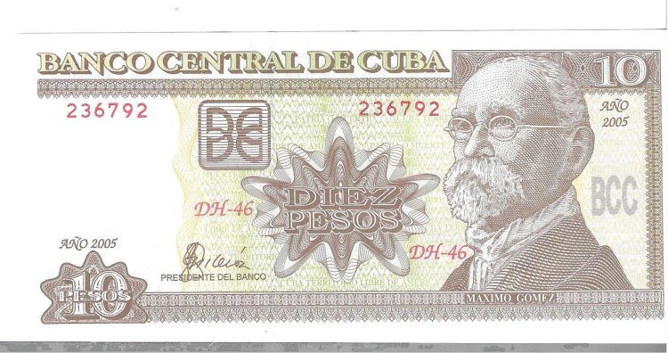 Billetes - America - Cuba - 117H - SC - 2005 - 10 pesos - Num.ref: 236792 - Click en la imagen para cerrar