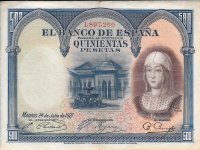 Billetes - EspaÃ±a - Alfonso XIII (1886 - 1931) - 363 - mbc - 1927 - Num.ref: 1897260