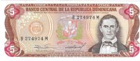 Billetes - America - Rep. Dominicana - 118 - SC - 1985 - 5 Pesos - Num.ref: B274974M