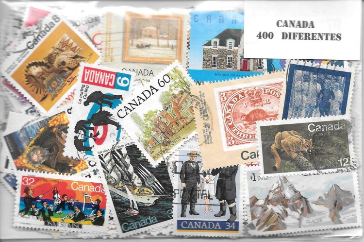 Paises - America - Canada - 400 sellos diferentes - Click en la imagen para cerrar