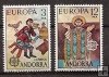 Sellos - PaÃses - Andorra - Correo Español - Series completas - 1975 - 097/098 - **