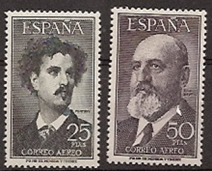 Sellos - Países - España - 2º Cent. (Series Completas) - Estado Español - 1955 - 1164/65 - ** - Click en la imagen para cerrar