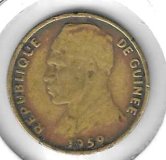 Monedas - Africa - Guinea - 2 - 1959 - 10 francos