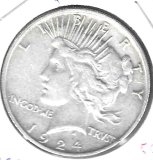 Monedas - America - Estados Unidos - 150 - 1924 - dolar - plata