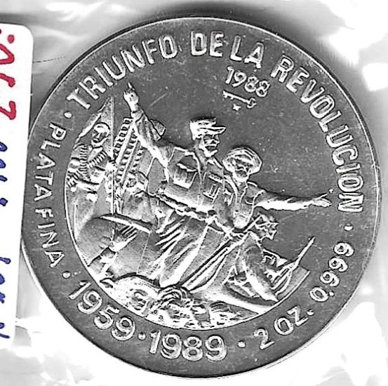 Monedas - America - Cuba - 169 - 1988 - 20 pesos - plata - Click en la imagen para cerrar
