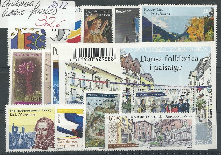 Andorra - Correo Francés - Años completos - Año 2012 - Click en la imagen para cerrar