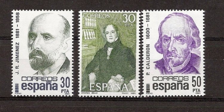 Sellos - Países - España - 2º Cent. (Series Completas) - Juan Carlos I - 1982 - 2646/48 - ** - Click en la imagen para cerrar