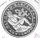 Monedas - Europa - Gibraltar - 71a - 1991 - crown - plata