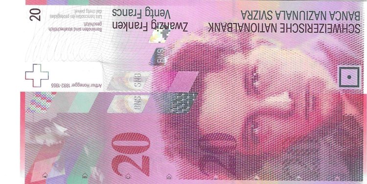 Billetes - Europa - Suiza - 69A - SC - 2000 - 20 francos - Num.ref: 00M6163752 - Click en la imagen para cerrar