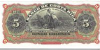 Billetes - America - Costa Rica - S173 - SC - 1901 - 5 colones - Num.ref: 37196