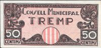 Billetes - EspaÃ±a - II RepÃºblica (1931 - 1939) - Locales - CataluÃ±a - - sc - 1937 - Tremp - 50 cent - Num.ref: 46168