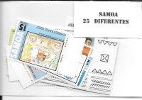 Paises - Oceania - Samoa - - 25 sellos diferentes