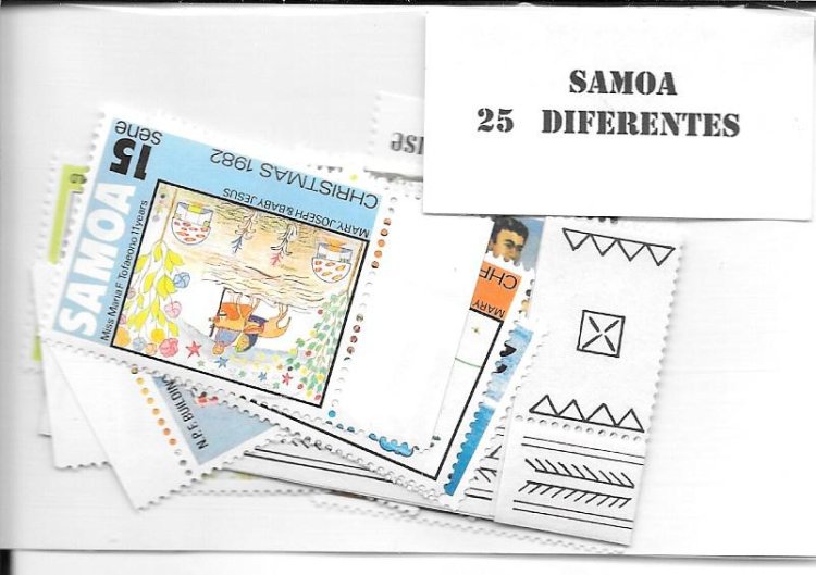 Paises - Oceania - Samoa - - 25 sellos diferentes - Click en la imagen para cerrar