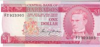 Billetes - America - Barbados - 29 - SC - 1973 - dolar - Num.ref: F2923305