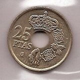 Monedas - España - Juan Carlos I (pesetas) - 2000 - 025 pesetas