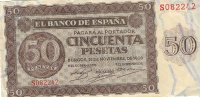 Billetes - EspaÃ±a - Estado EspaÃ±ol (1936 - 1975) - 50 ptas - 479 - MBC+ - 1936 - Num.ref: S082242