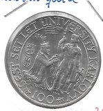 Monedas - Europa - Checoslovaquia - 26 - 1948 - 100 coronas - plata