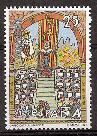 Sellos - Países - España - 2º Cent. (Series Completas) - Juan Carlos I - 1991 - 3126 - ** - Click en la imagen para cerrar