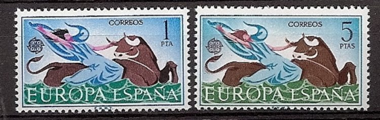 Sellos - Países - España - 2º Cent. (Series Completas) - Estado Español - 1966 - 1747/48 - ** - Click en la imagen para cerrar
