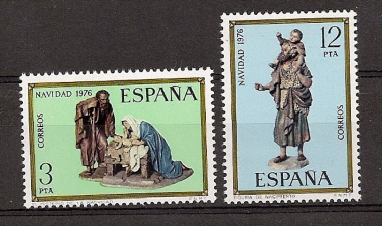 Sellos - Países - España - 2º Cent. (Series Completas) - Juan Carlos I - 1976 - 2368/69 - ** - Click en la imagen para cerrar