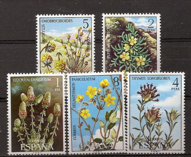 Sellos - Países - España - 2º Cent. (Series Completas) - Estado Español - 1974 - 2220/24 - ** - Click en la imagen para cerrar