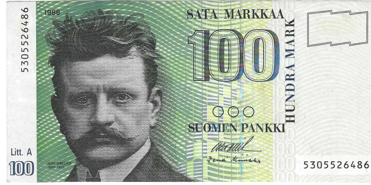Billetes - Europa - Finlandia - 115 - MBC+ - 1986 - 100 markkaa - Num.ref: 5305526486 - Click en la imagen para cerrar