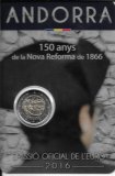Monedas - Euros - 2€ - Andorra - Año 2016 - 150 Años de la Nueva Reforma de 1866