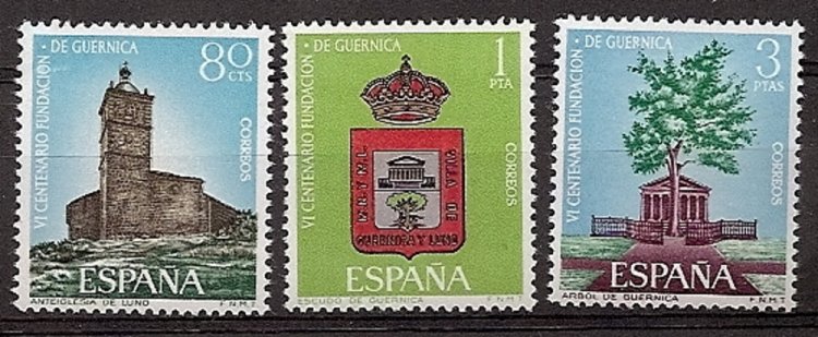 Sellos - Países - España - 2º Cent. (Series Completas) - Estado Español - 1966 - 1720/22 - ** - Click en la imagen para cerrar