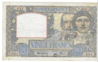 Billetes - Europa - Francia - 92B - MBC+ - 1941 - 20 nuevos francos - Num.ref: T3021