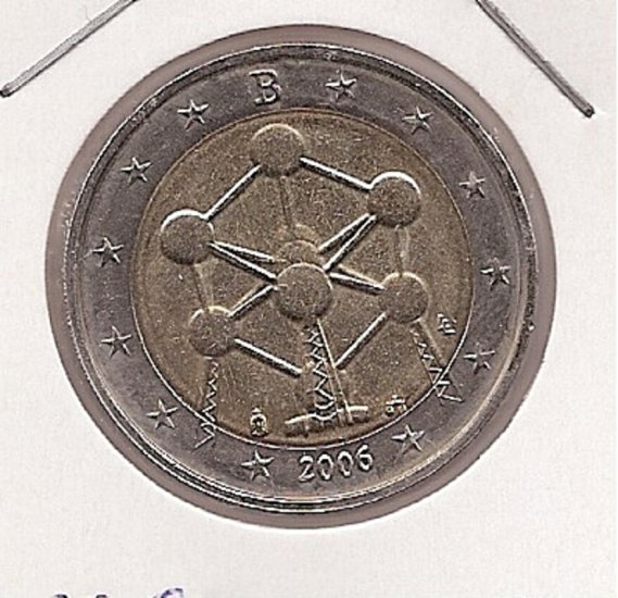 2€ - Bélgica - SC - Año 2006 - átomo - Click en la imagen para cerrar