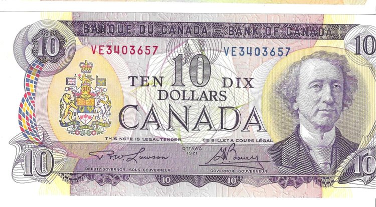 Billetes - America - Canada - 88 - SC - 1971 - 10 dolares - Num.ref: VE3403657 - Click en la imagen para cerrar